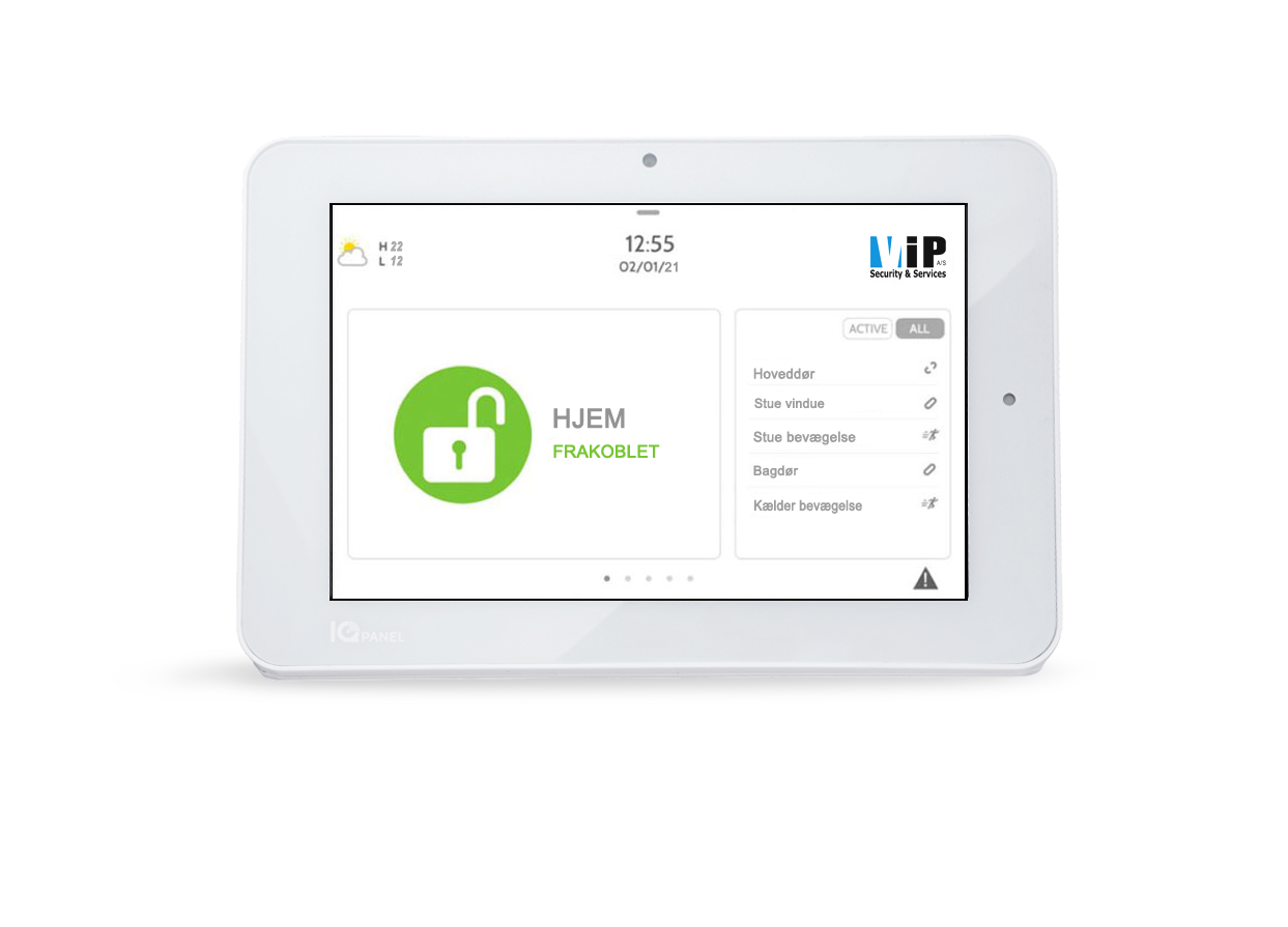 Smart alarm funktioner fra VIP Security & Services AS